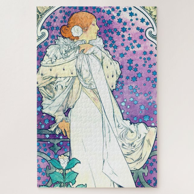 Lady of the Camelias, Alphonse Mucha Jigsaw Puzzle (Vertical)