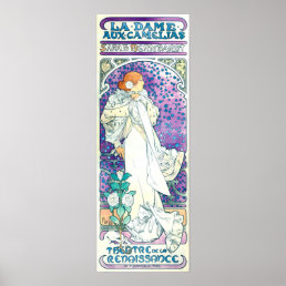 Lady of the Camelias, Alphonse Mucha Poster