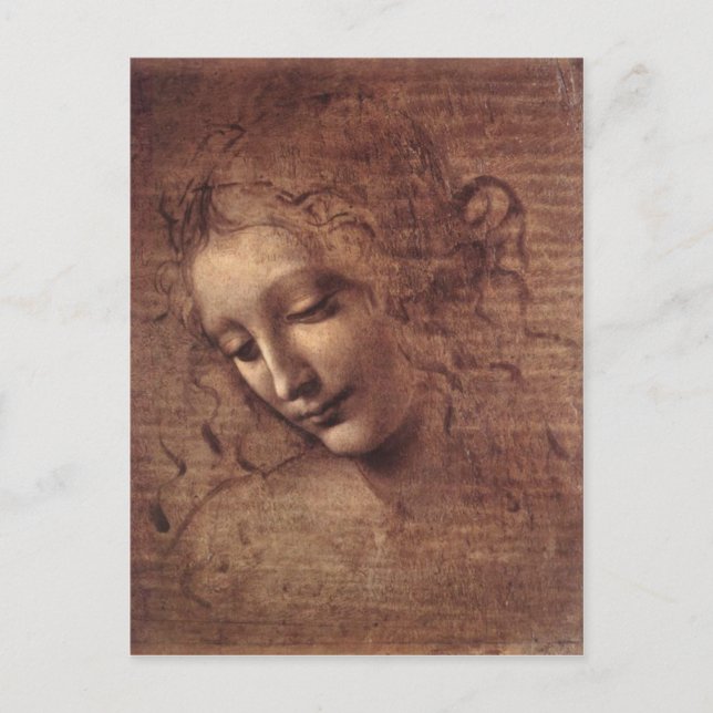 Lady of the Disheveled Hair Postcard (Front)