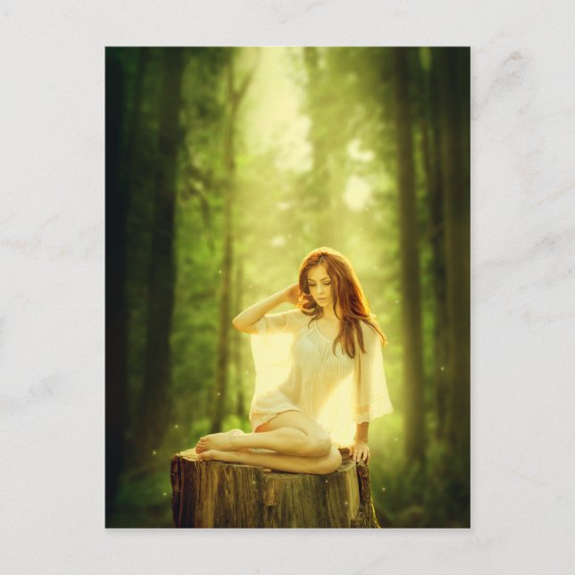 Lady of the Enchanted Forest Postcard (Front)
