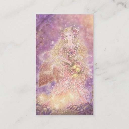 Customizable Lady of the Forest Fantasy Art Business Card