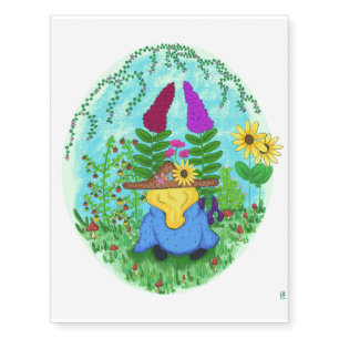 Lady of the Garden Temporary Tattoos