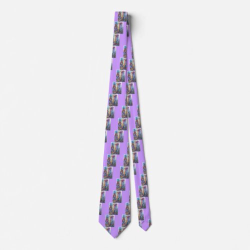 LADY OF THE LAKE Arthurian Legend Watercolor Neck Tie