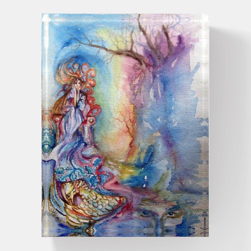 LADY OF THE LAKE Arthurian Legend Watercolor Paperweight