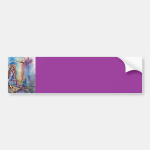 LADY OF THE LAKE Blue Purple Fantasy Bumper Sticker