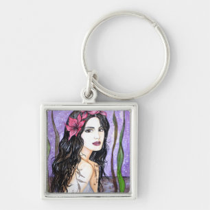 Lady of the Lake by Farida Greenfield Keychain