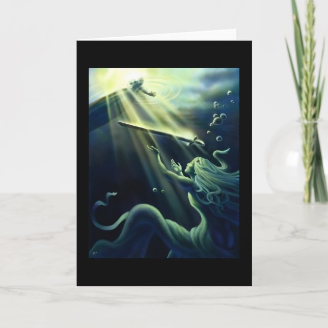 Lady of the Lake Presenting Excalibur Card (Front)