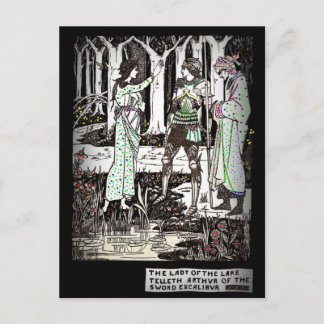 Lady of the Lake Tells About Excalibur Postcard