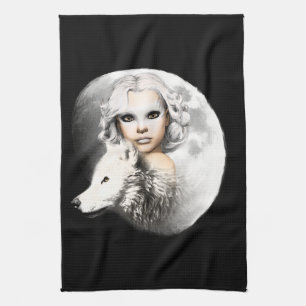 Lady of the Moon Kitchen Towel