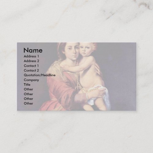 Lady Of The Rosary Business Card