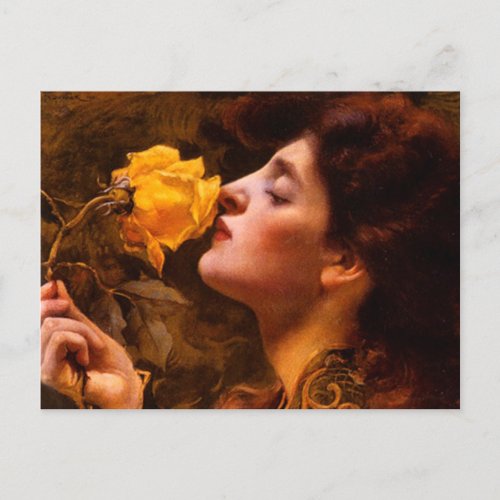 Lady of the Roses by Franz Dvorak Postcard