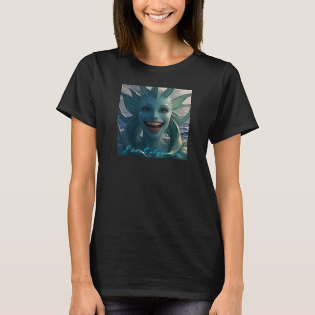 Lady of the Sea by Juan Cabana T-Shirt (Front)