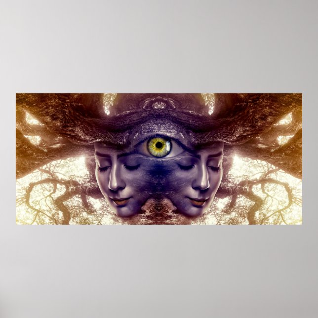 Lady of the trees fantasy Poster (Front)