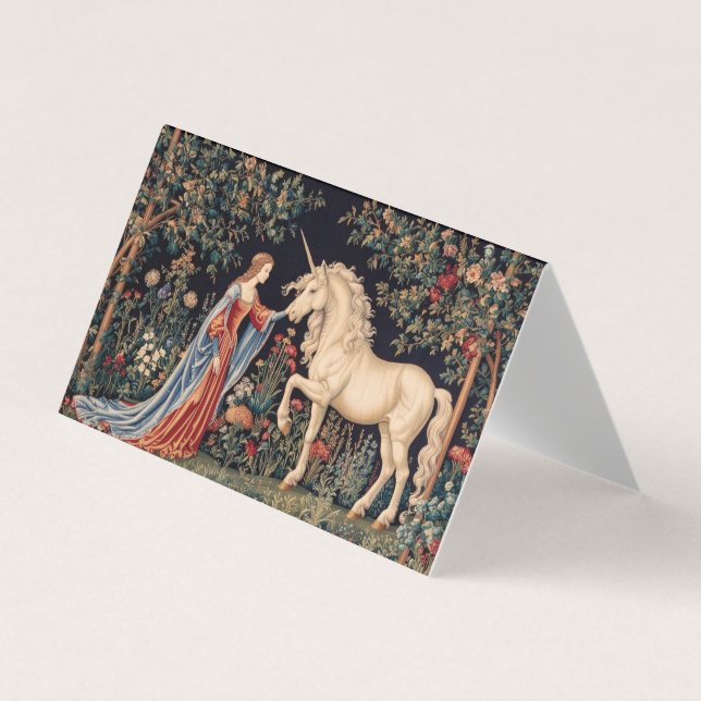 Lady of the Unicorn Business Card (Front)