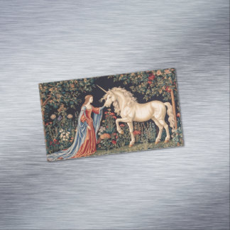 Lady of the Unicorn Business Card Magnet