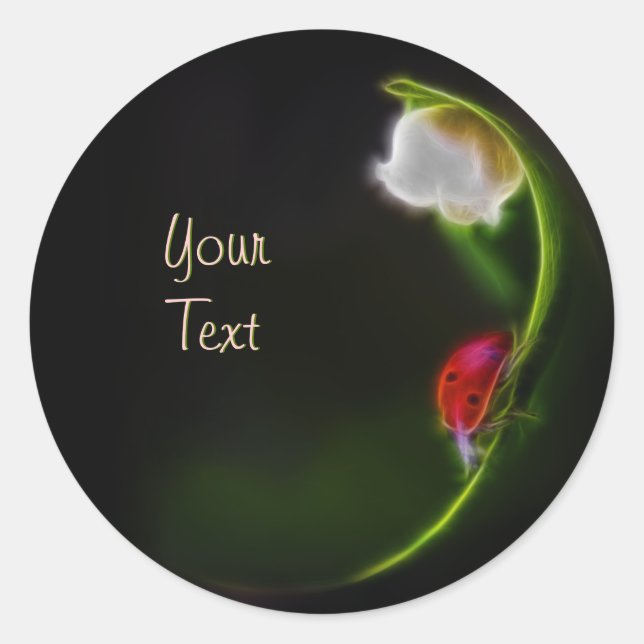 Lady of the Valley Classic Round Sticker (Front)