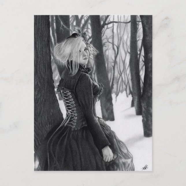 Lady of Winter Postcards (Front)