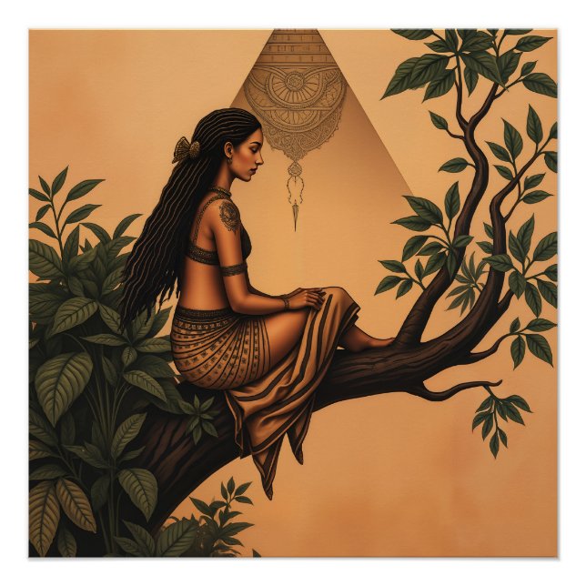 Lady on a limb poster (Front)