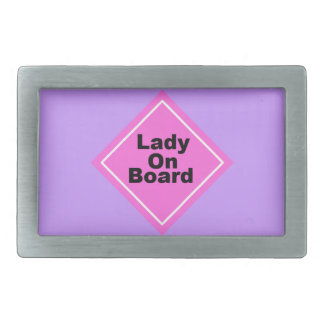 Lady on Board Belt Buckle