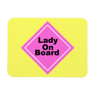 Lady on Board Magnet