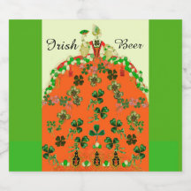 LADY ORANGE AND SHAMROCKS Green Irish