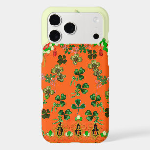 LADY ORANGE AND SHAMROCKS St. Patricks Day Fashion iPhone 17 Pro Max Case