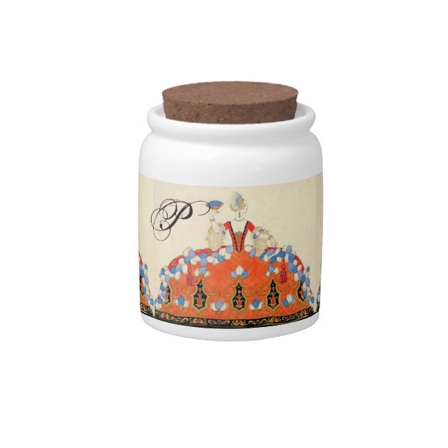 LADY ORANGE FASHION COSTUME DESIGNER MAKEUP ARTIST CANDY JAR (Front)