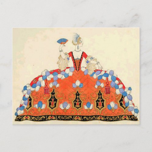 LADY ORANGE FASHION COSTUME DESIGNER MAKEUP ARTIST POSTCARD