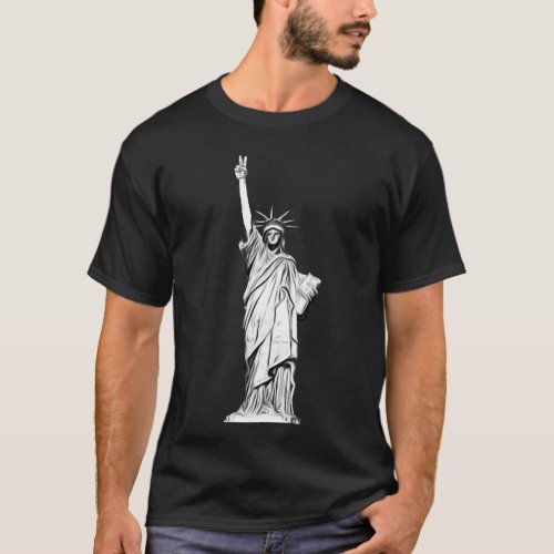 Lady Peace  Liberty T_Shirt