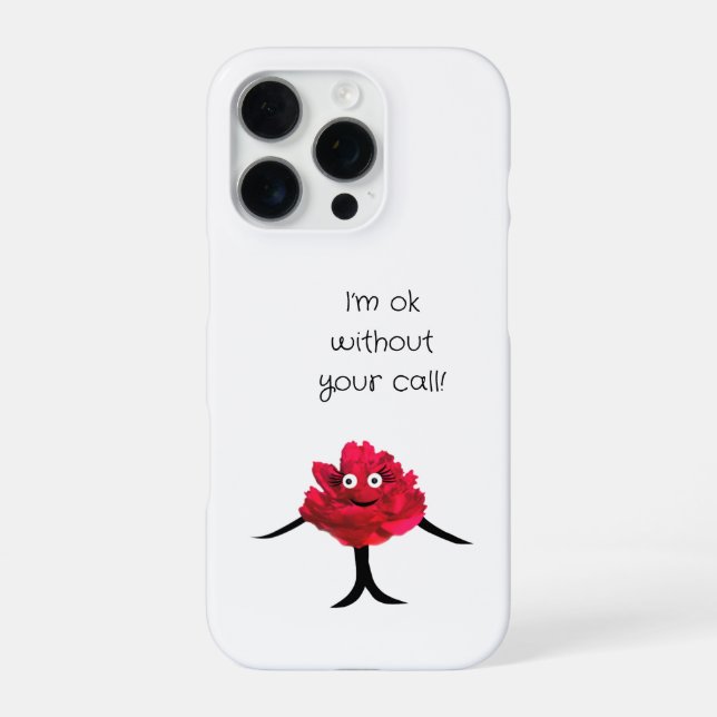Lady peony  iphone case (Back)