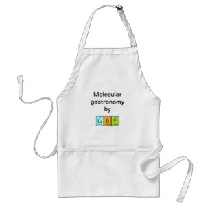 Lady periodic table name apron