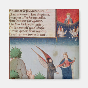 Lady Philosophy leads Boethius in flight Magnet