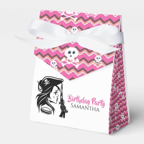 Lady Pirate  Birthday  Favor Boxes