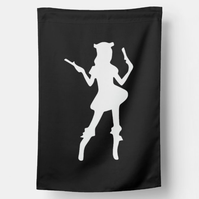 lady pirate house flag (Back)