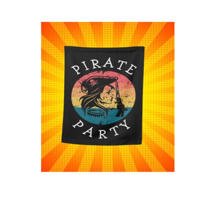 Lady Pirate Party House Flag (Our Lady Pirate Party Flag is the perfect addition to your celebration or an imaginative gift idea)