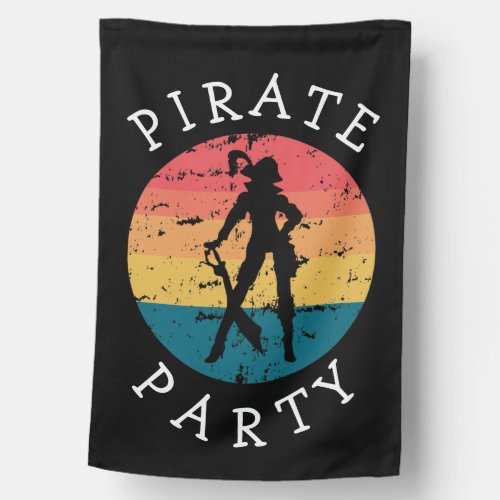  Lady  Pirate Party  Theme House Flag