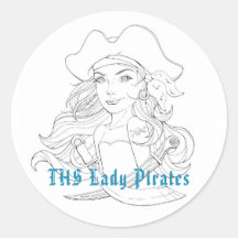 Lady Pirate Sticker
