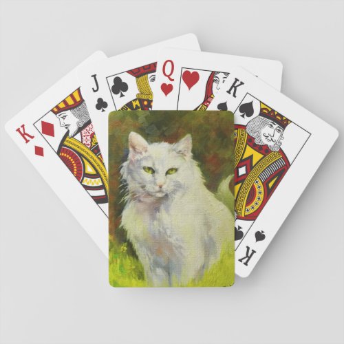 Lady Playing Cards