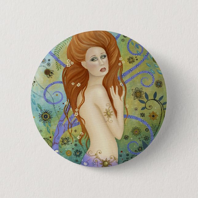 Lady Poseidon Pinback Button (Front)