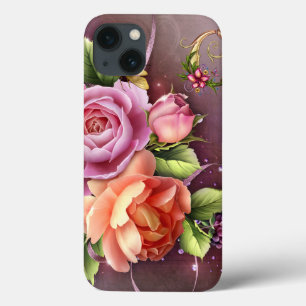Lady Purple Monogram C The iPad Case-Mate Barely iPhone 13 Case