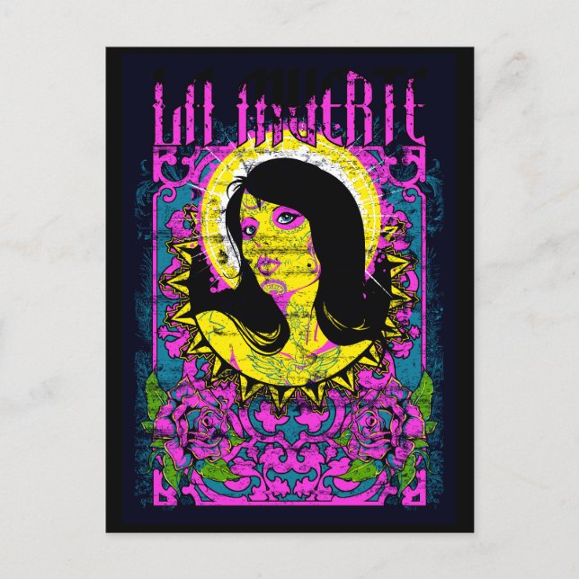 Lady purple postcard (Front)