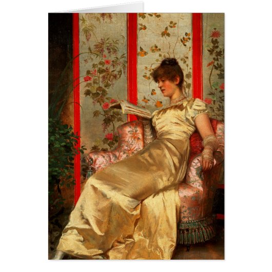 Lady Reading Cards (Front)