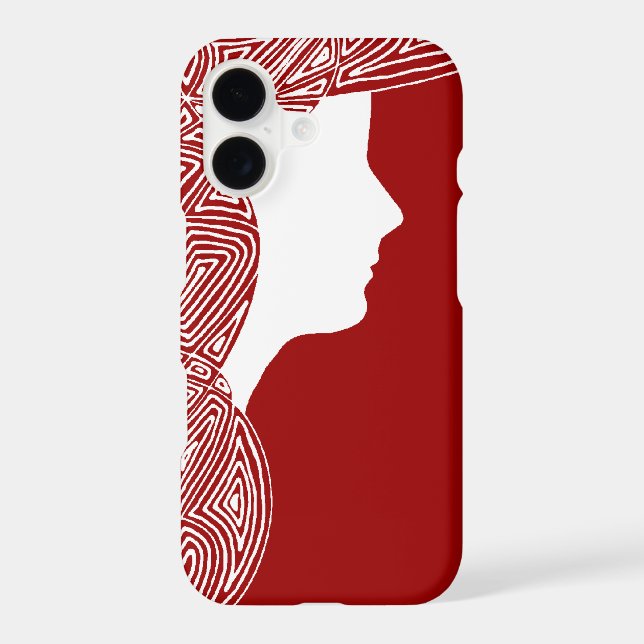 Lady Red Iphone Case (Back)
