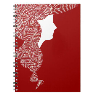 Lady Red Notebook
