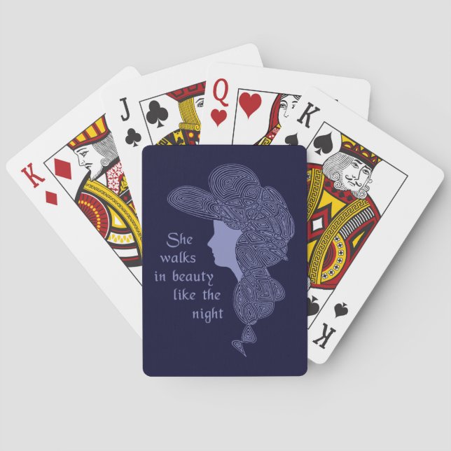 Lady Red Playing Cards (Back)