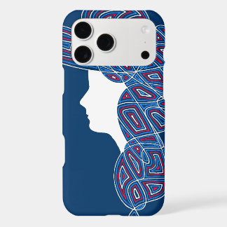 Lady Red, White, and Blue iPhone 17 Pro Max Case