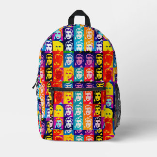 Lady Retro Look Printed Backpack