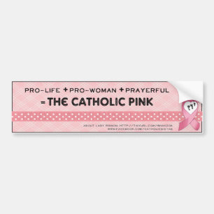 Lady Ribbon  bumper sticker