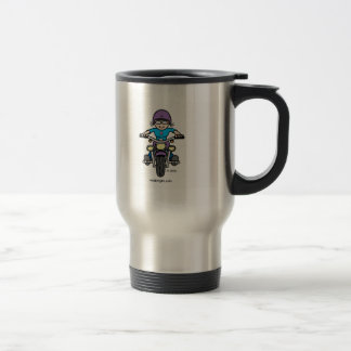 lady rider travel mug