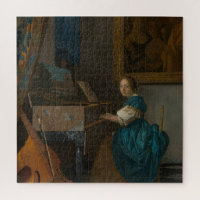Lady Seated At a Virginal Jigsaw Puzzle